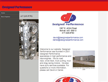 Tablet Screenshot of designedperformance.com